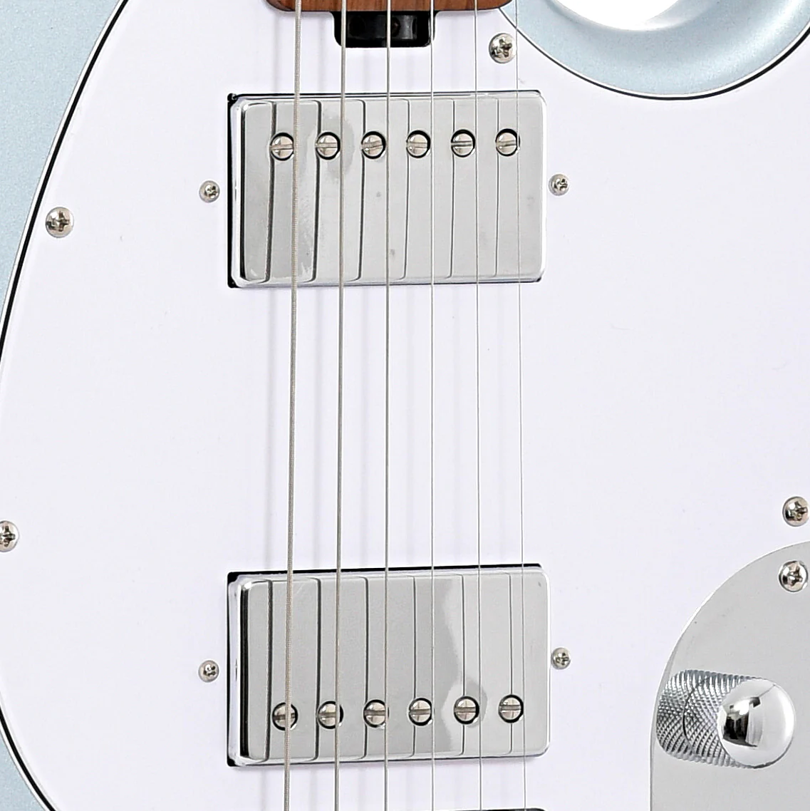 Sterling by Music Man StingRay SR50 Electric Guitar, Firemist Silver - Image 5