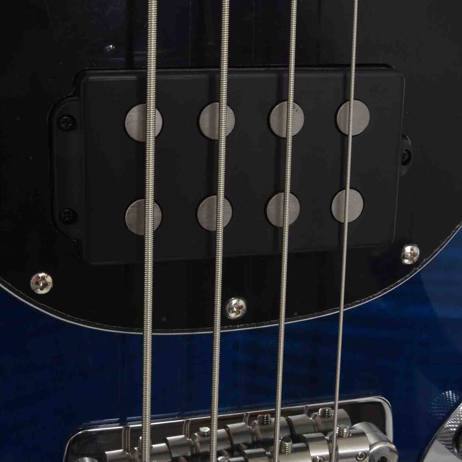 Sterling by Music Man StingRay34 Flamed Maple 4-String Bass, Neptune Blue (2022) - Image 6