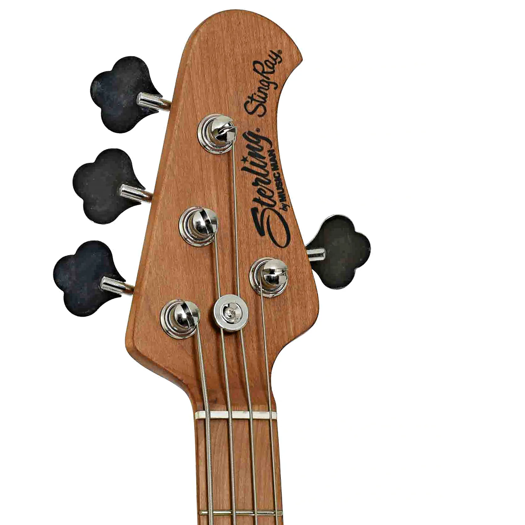Sterling by Music Man StingRay34 Flamed Maple 4-String Bass, Neptune Blue (2022) - Image 8
