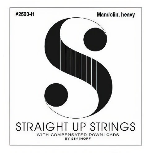 Straight Up 2500-H Phosphor Bronze Heavy Gauge Mandolin Strings by Siminoff