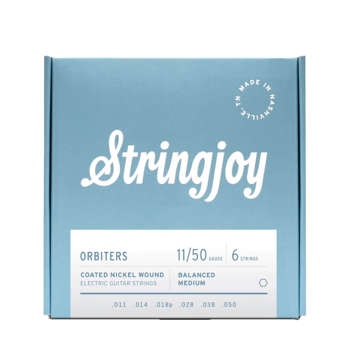 Stringjoy Orbiters Coated Balanced Medium Gauge Electric Guitar Strings - Image 2