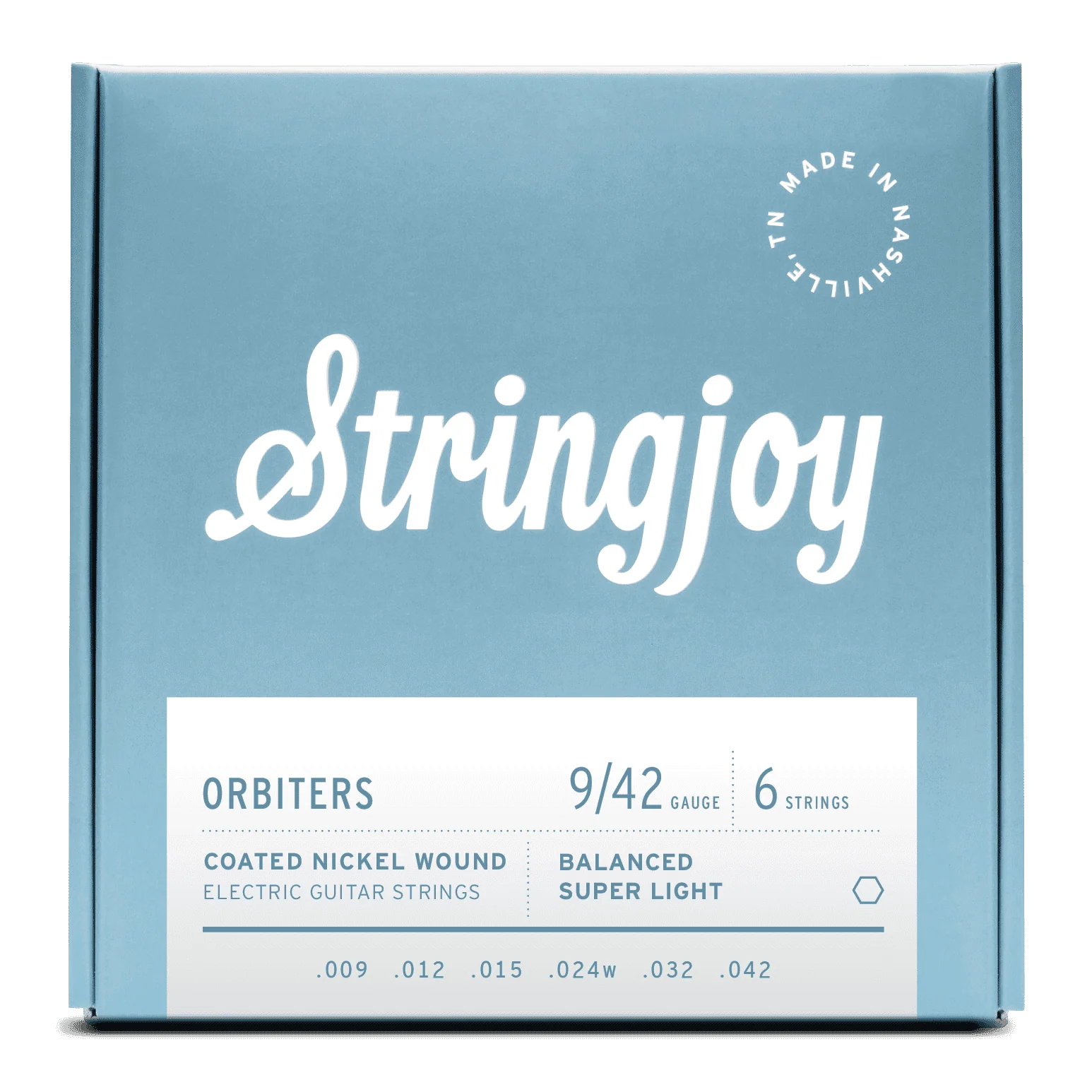 Stringjoy Orbiters Coated Balanced Super Light Gauge Electric Guitar Strings - Image 2