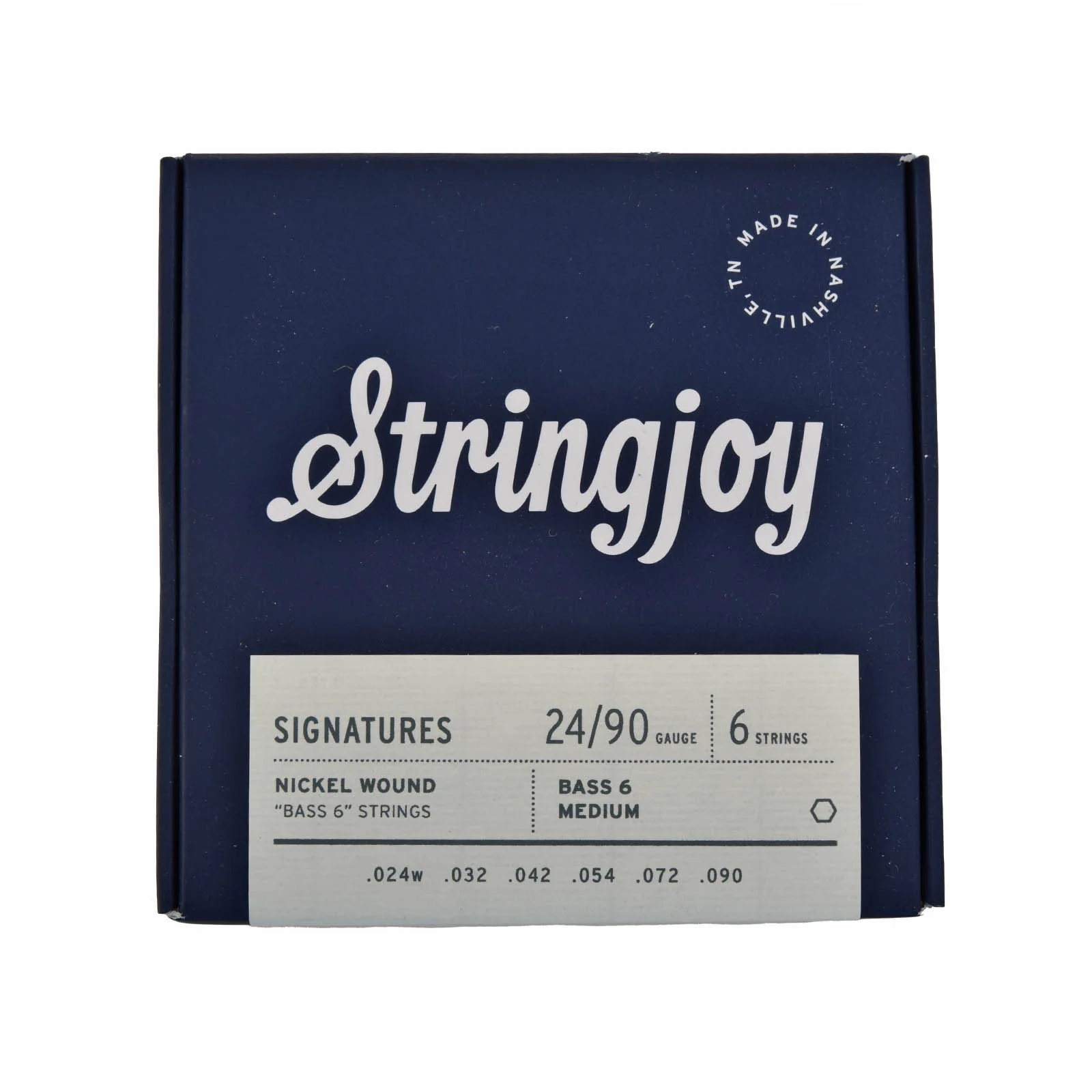 Stringjoy Signatures Bass VI Balanced Medium Gauge (24-90) Nickel Wound Guitar String Set, 6 Strings - Image 2