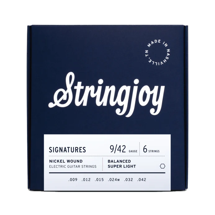 Stringjoy Signatures Nickel Roundwound Balanced Super Light Gauge Electric Guitar Strings - Image 2