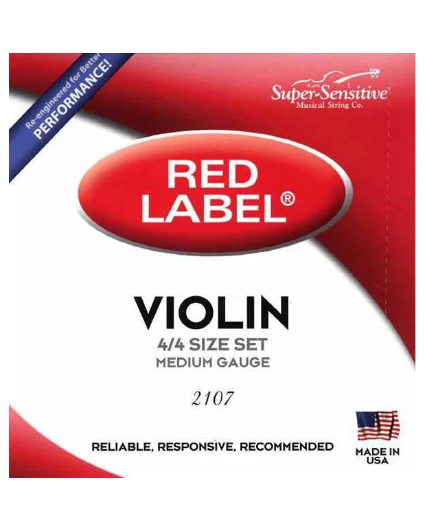 Super Sensitive 2107 4/4 Medium Violin String Set - Image 2