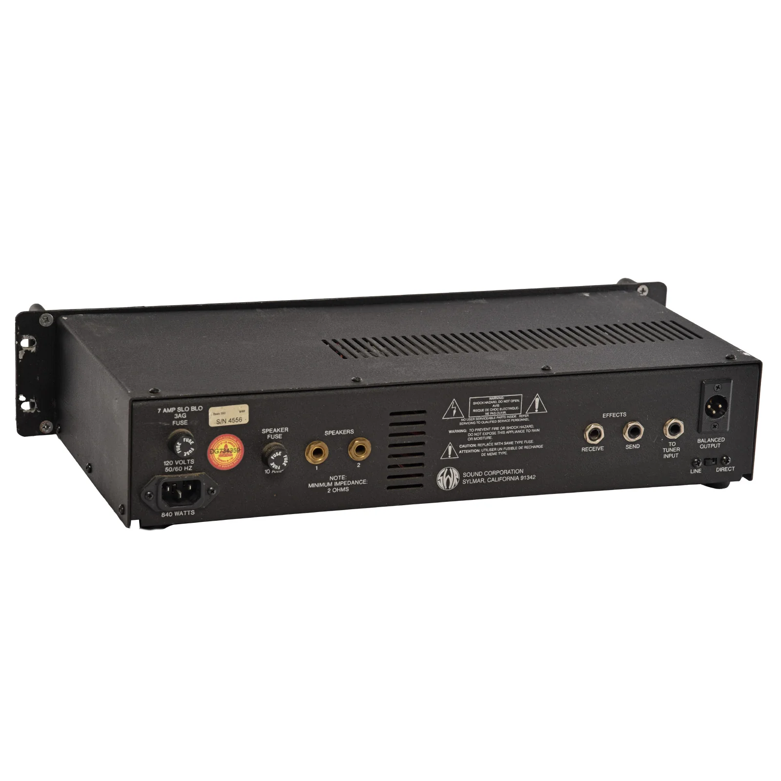 SWR Bass 350 Head - Image 4