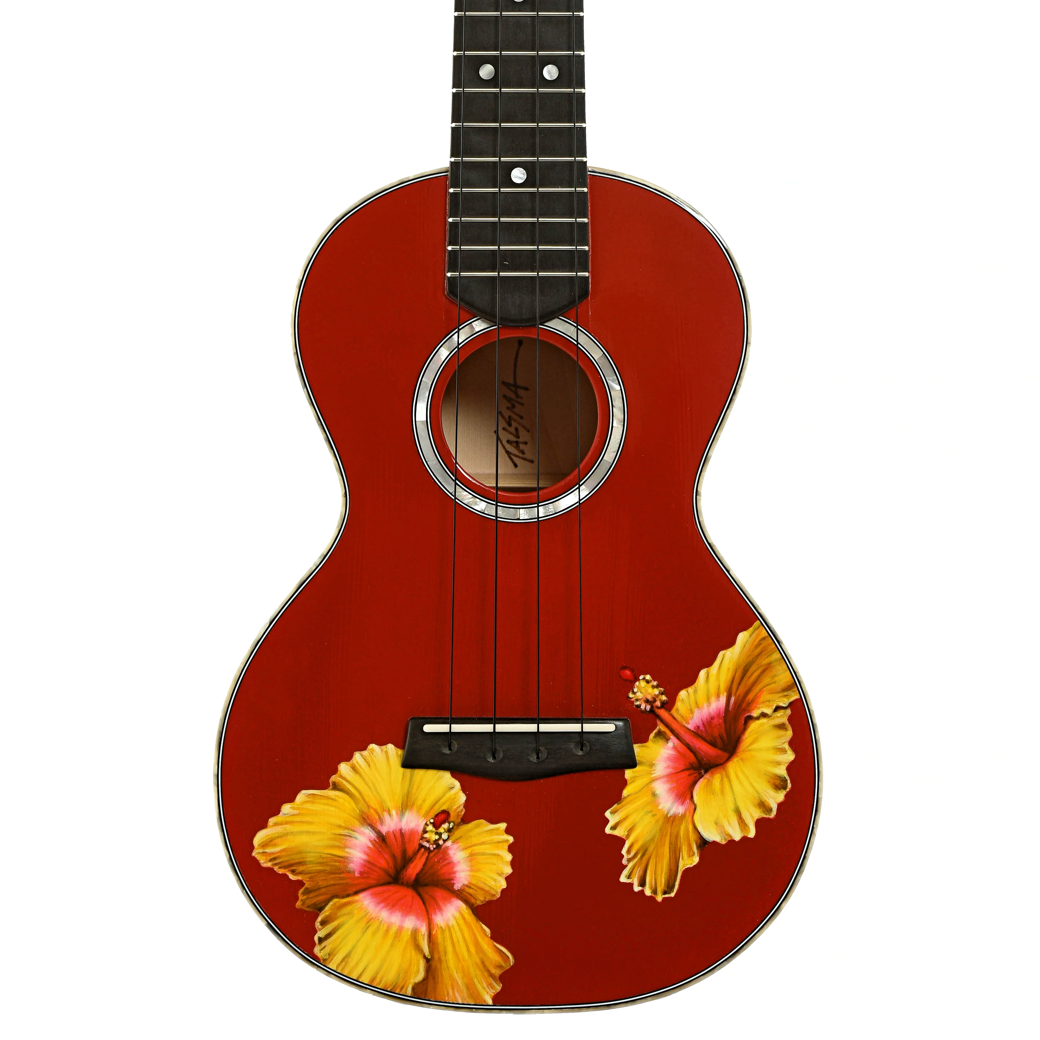Talsma Super Concert Custom Hibiscus Ukulele (2008) - Image 2