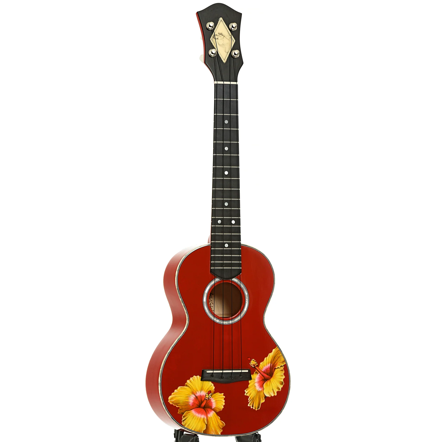 Talsma Super Concert Custom Hibiscus Ukulele (2008) - Image 3