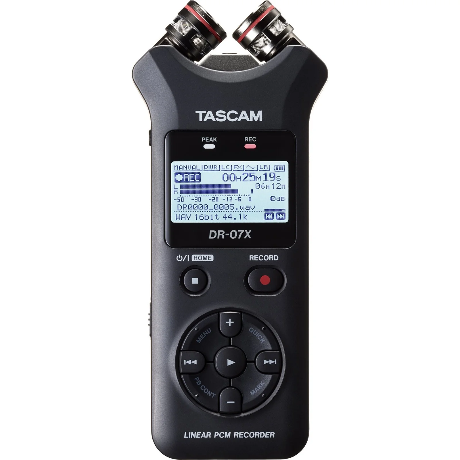 Tascam DR-07X Stereo Handheld Digital Audio Recorder & USB Audio Interface - Image 2