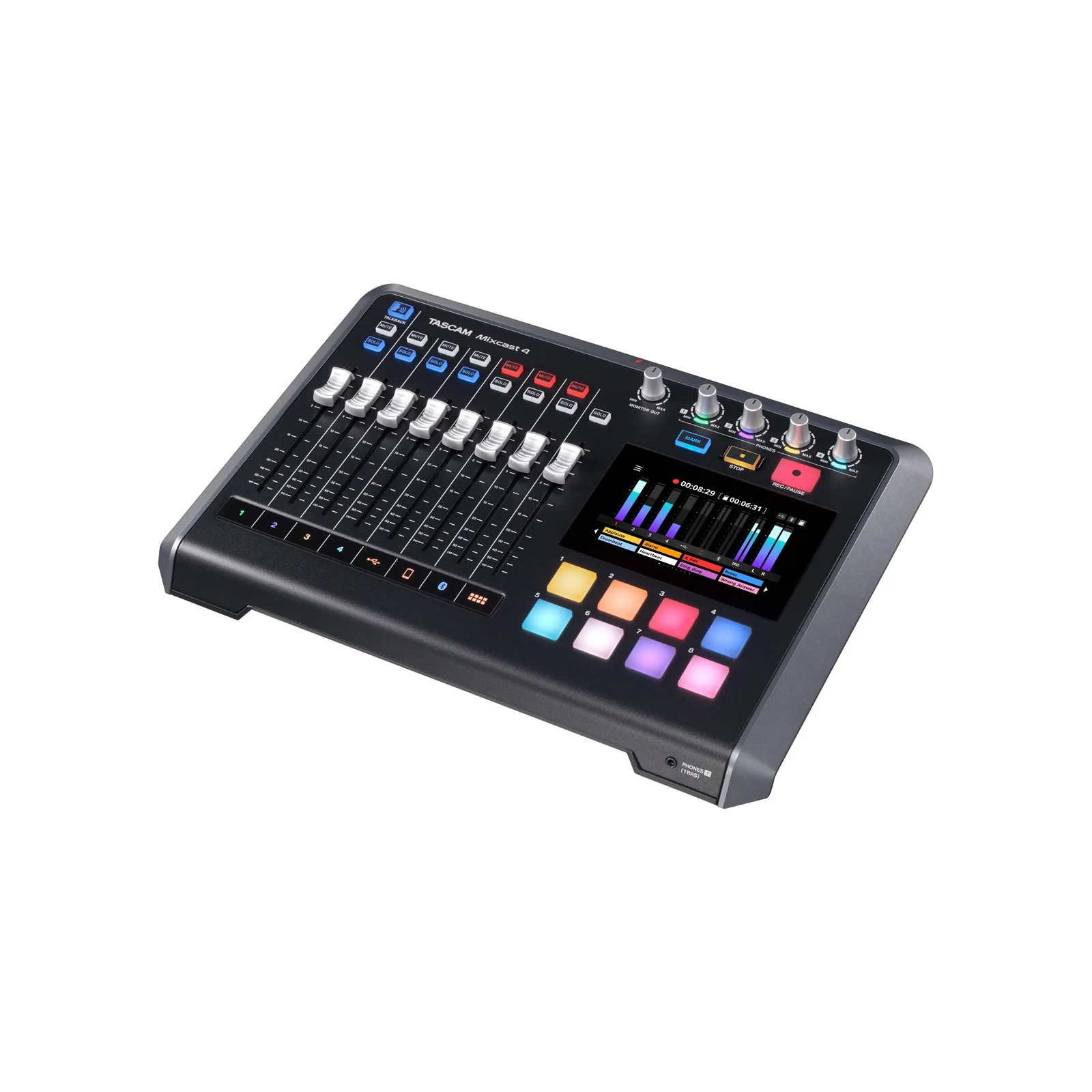 Tascam Mixcast 4 Podcast Station / Recorder / USB Audio Interface - Image 6