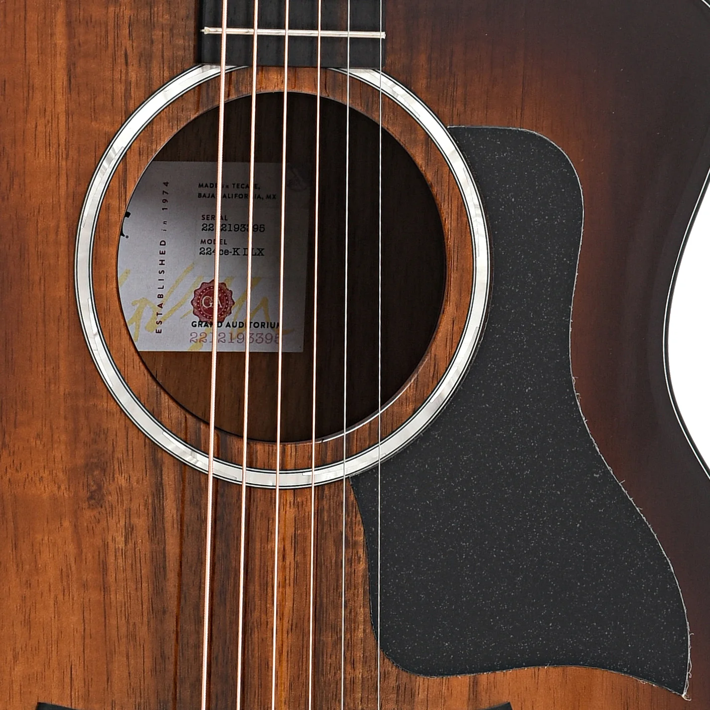 Taylor 224ce-K Deluxe Acoustic-Electric Guitar & Case - Image 6