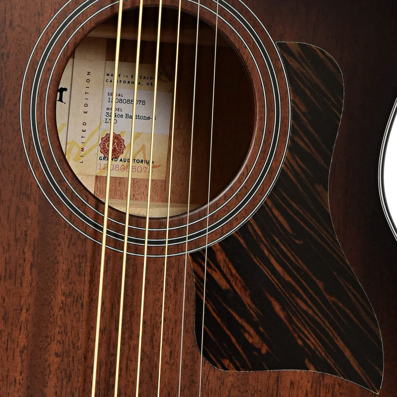 Taylor 324ce Baritone-6 LTD Acoustic-Electric Guitar & Case - Image 6