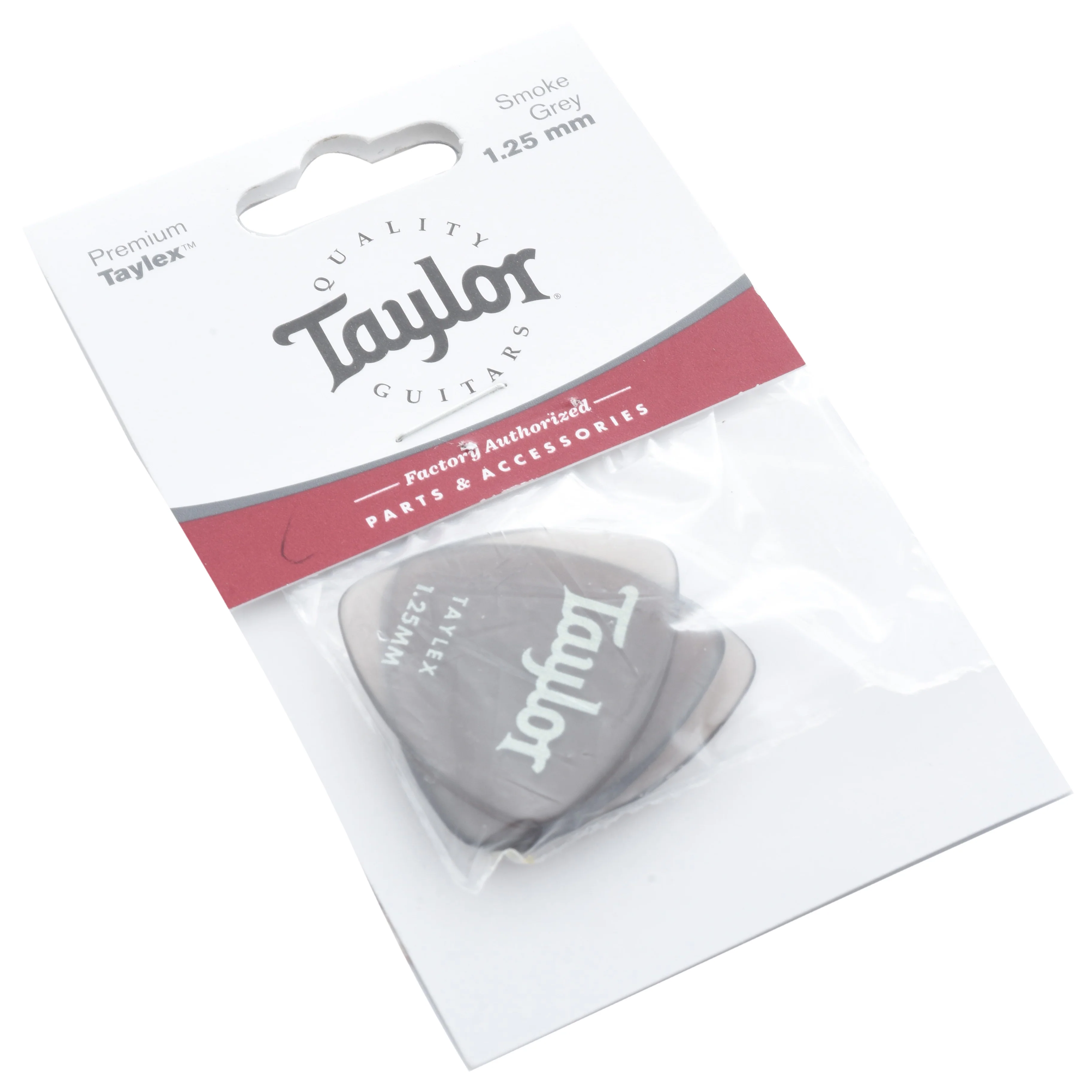 Taylor 346 Taylex Picks, Smoke Grey, 1.25mm, 6-Pack - Image 3