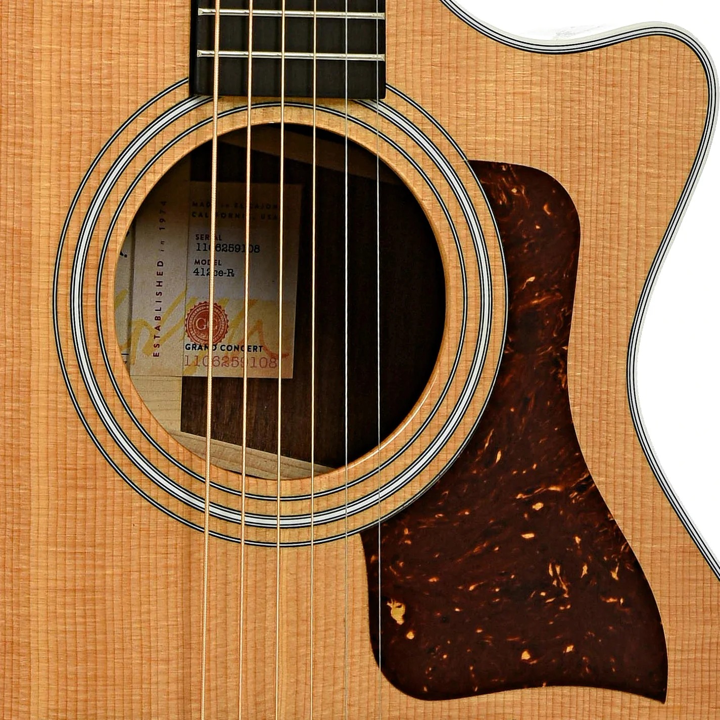 Taylor 412ceR Acoustic-Electric Guitar (2019) - Image 6