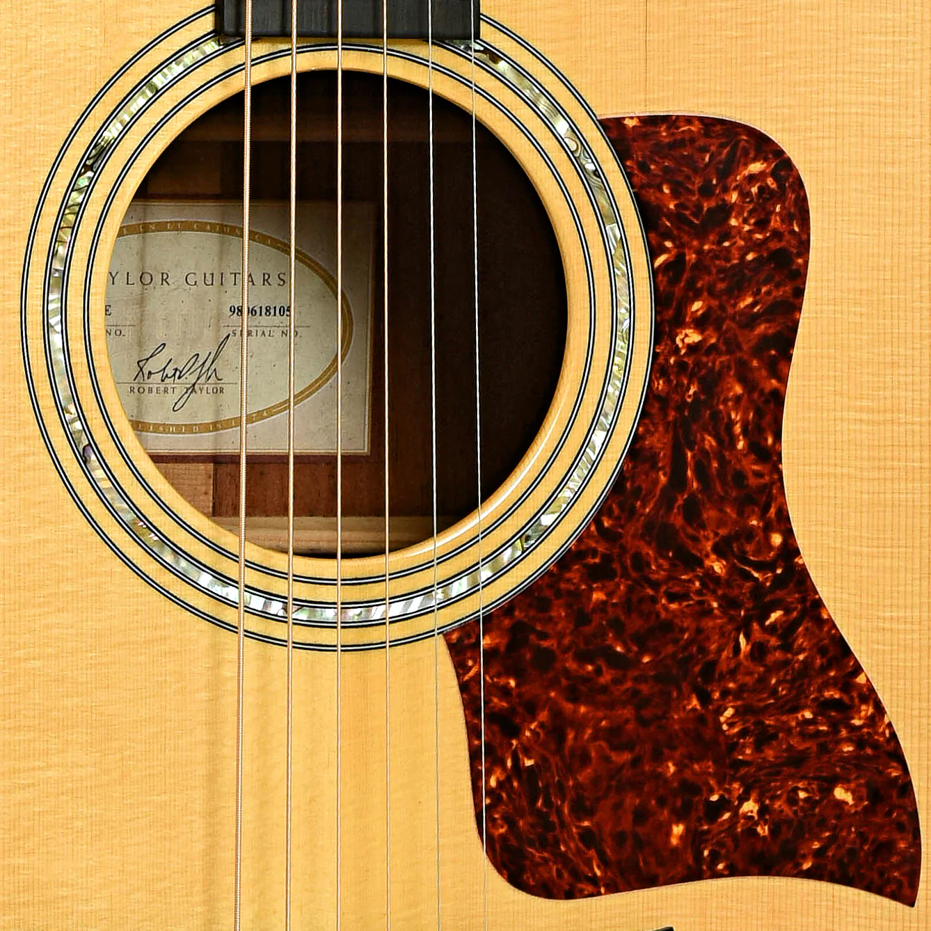 Taylor 510-CE Acoustic-Electric Guitar (1998) - Image 6