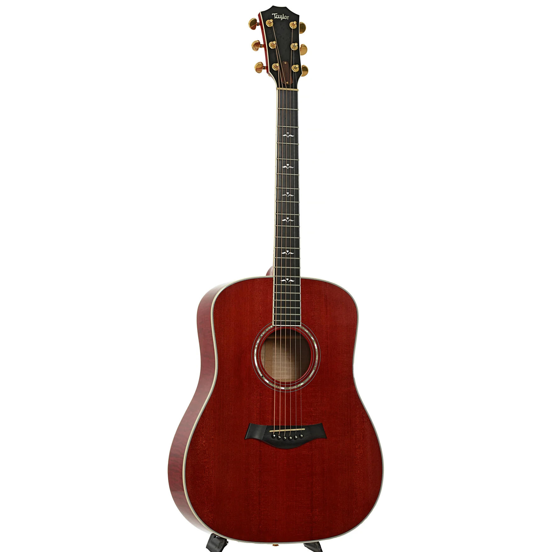 Taylor 610 Transparent Red Acoustic Guitar (1997) - Image 3