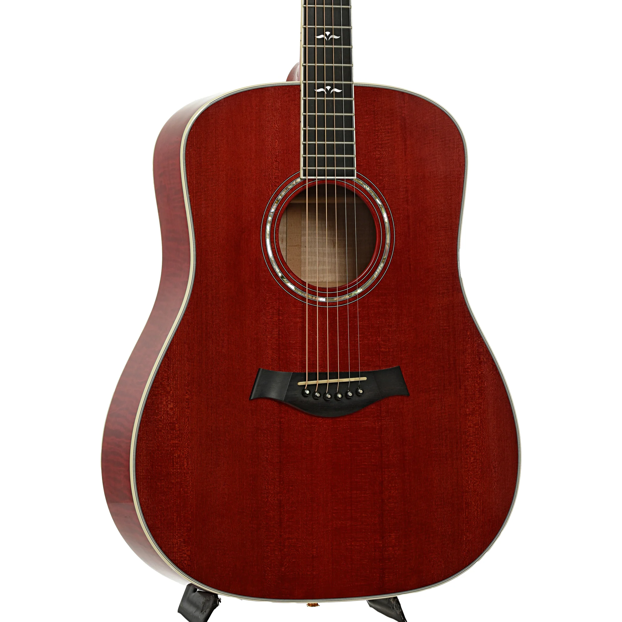 Taylor 610 Transparent Red Acoustic Guitar (1997) - Image 4