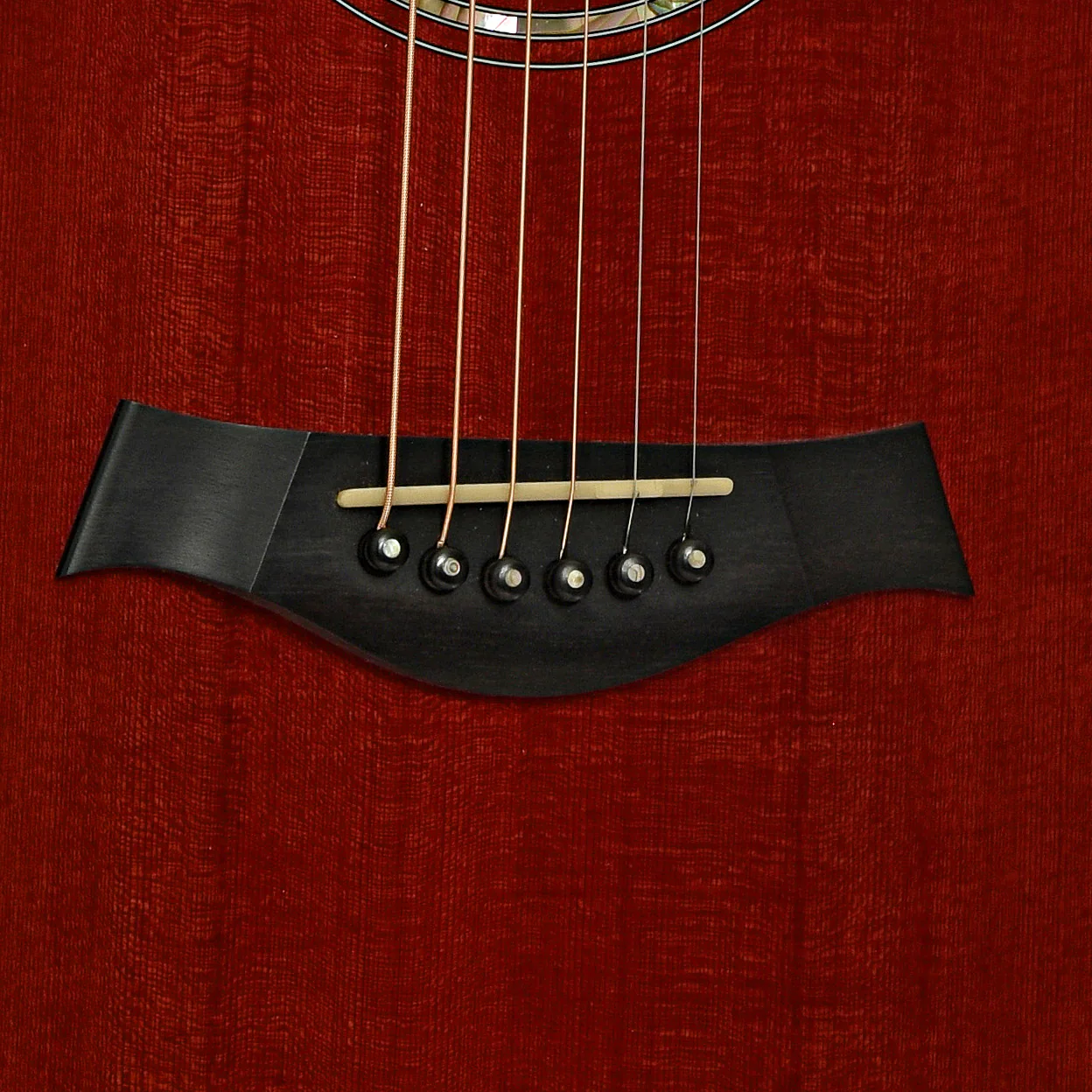 Taylor 610 Transparent Red Acoustic Guitar (1997) - Image 5