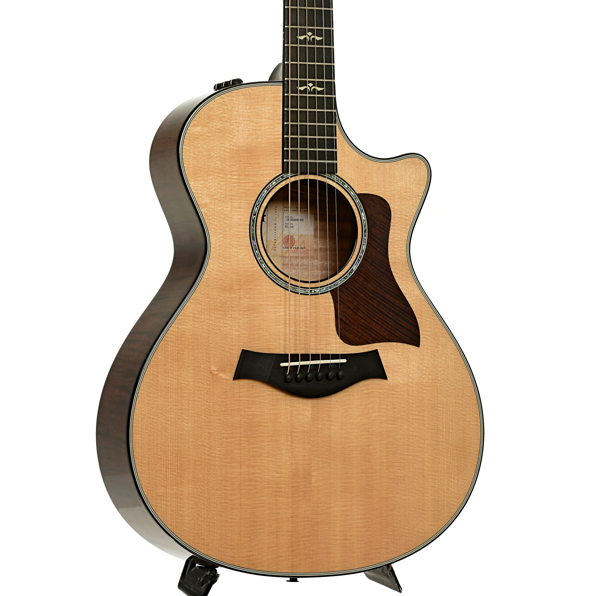 Taylor 612ce V-Class Acoustic-Electric Guitar (2023) - Image 4