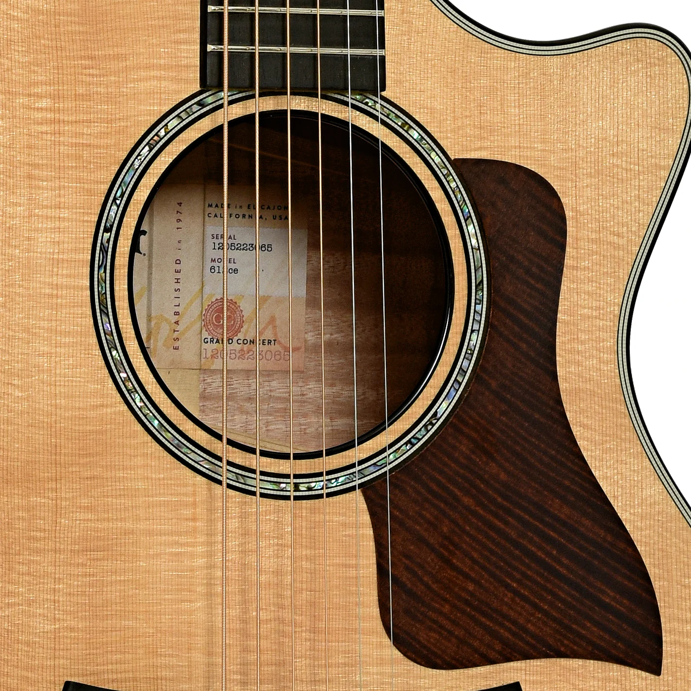 Taylor 612ce V-Class Acoustic-Electric Guitar (2023) - Image 6