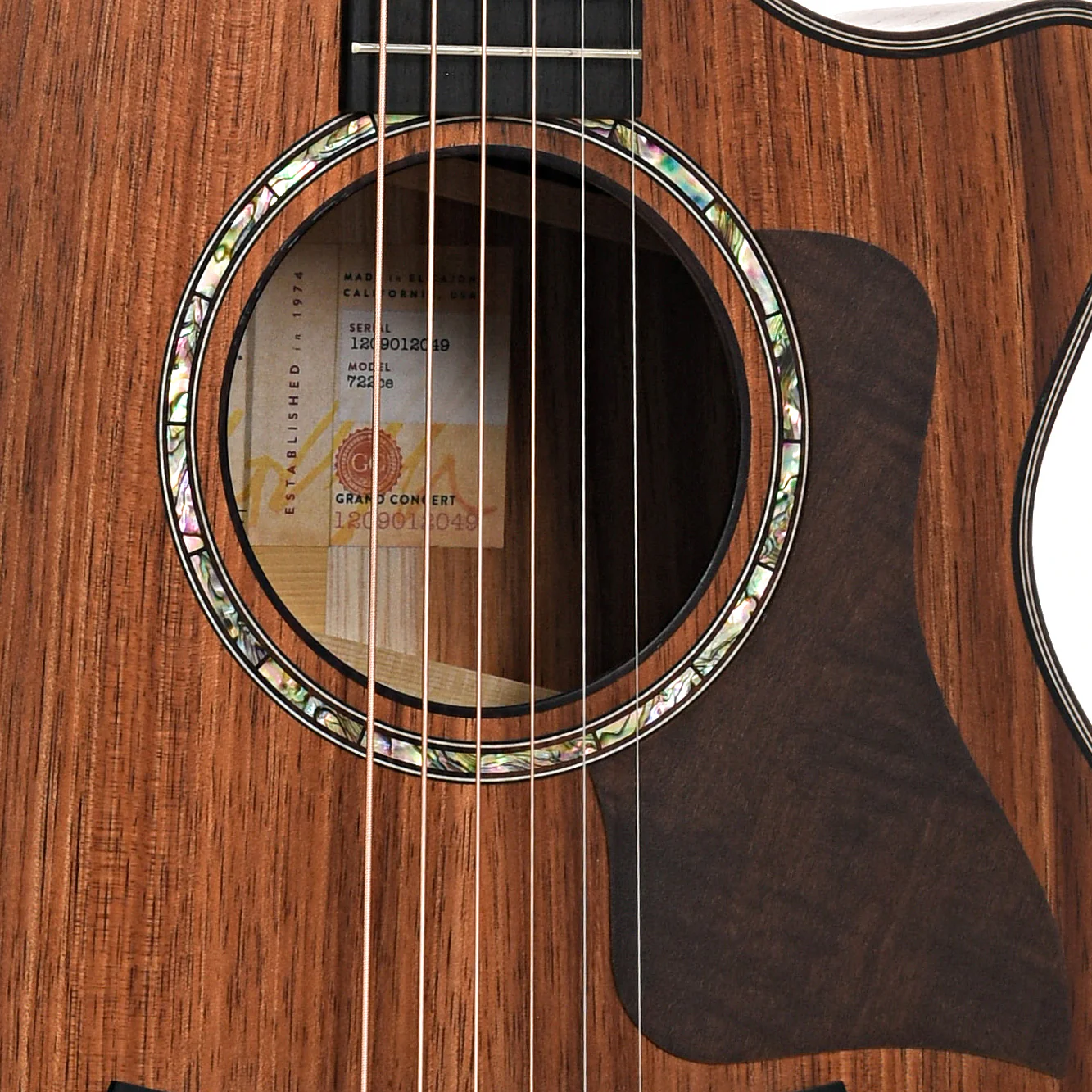 Taylor 722ce Acoustic-Electric Guitar & Case - Image 6