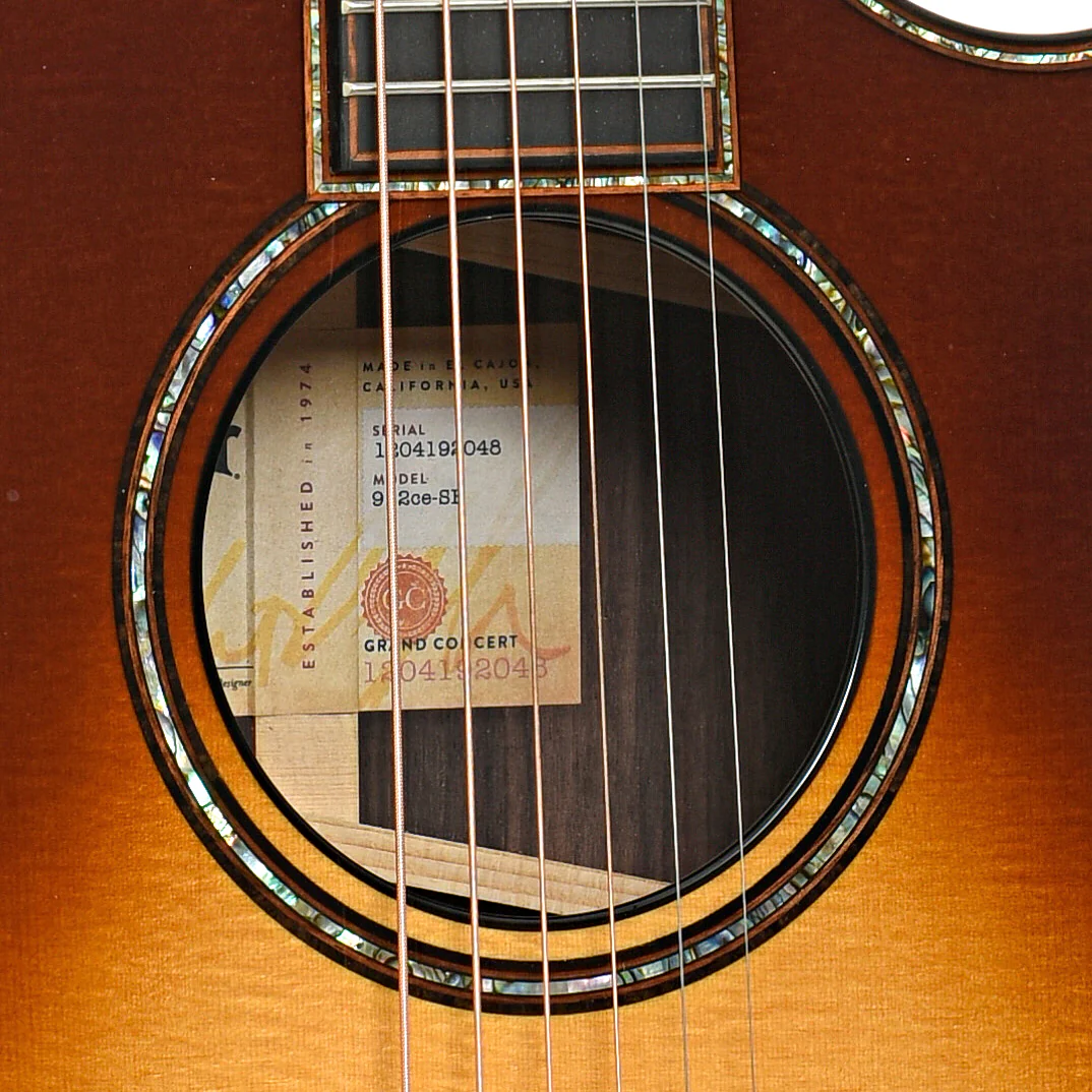 Taylor 912ce-SB Acoustic-Electric Guitar (2022) - Image 6