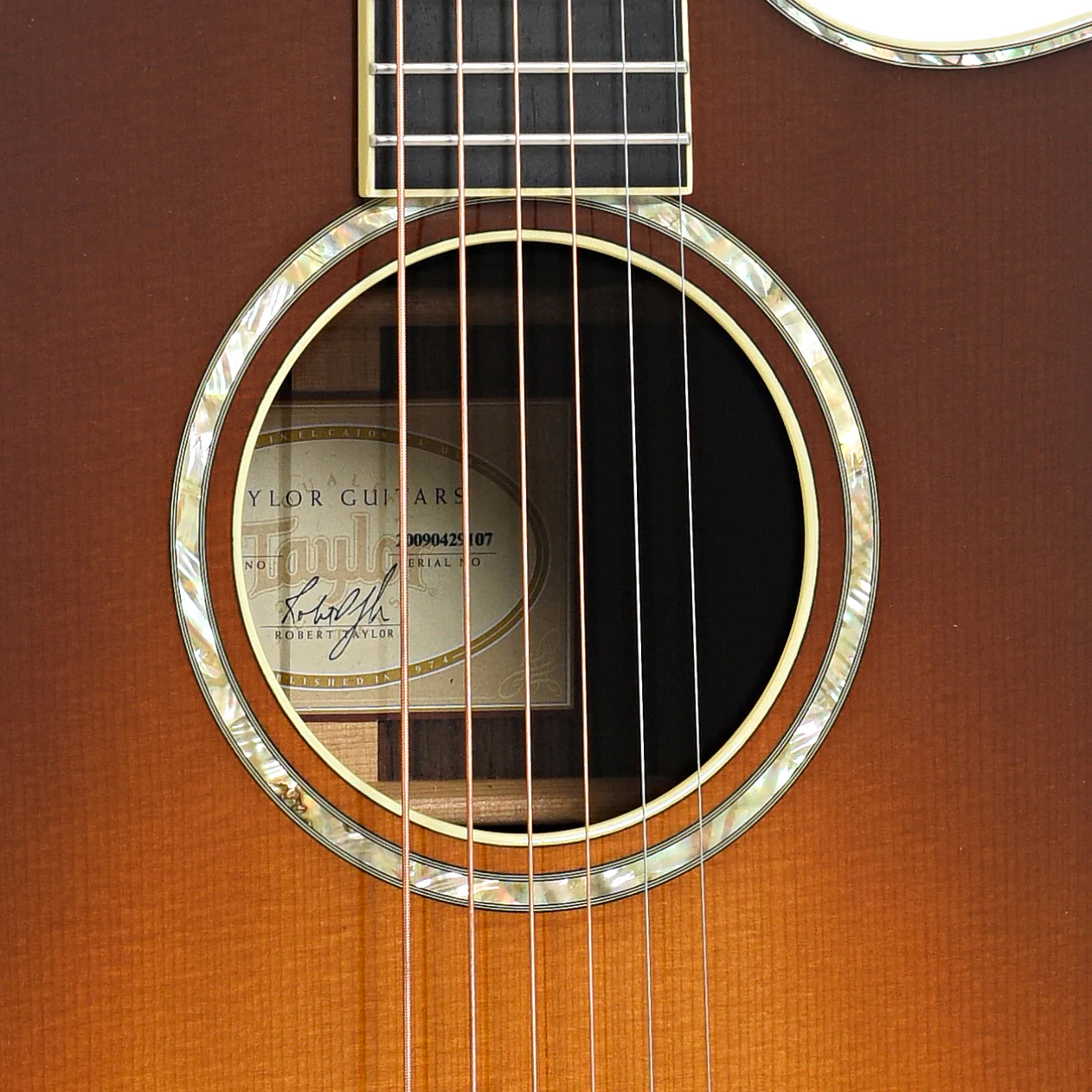 Taylor 916ce Grand Symphony Acoustic-Electric Guitar (2009) - Image 7
