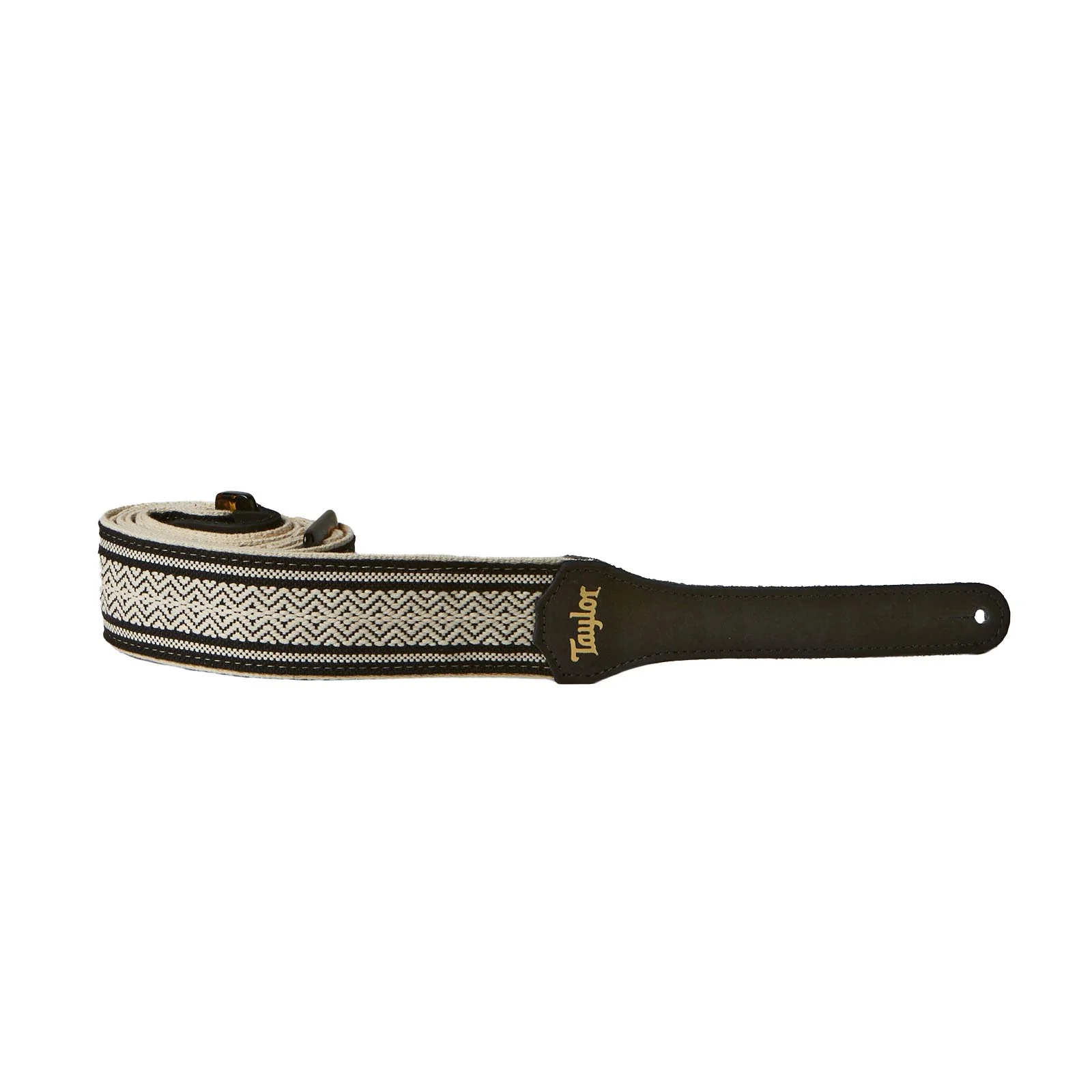 Taylor Academy 2" Cotton Guitar Strap, White/Black - Image 3