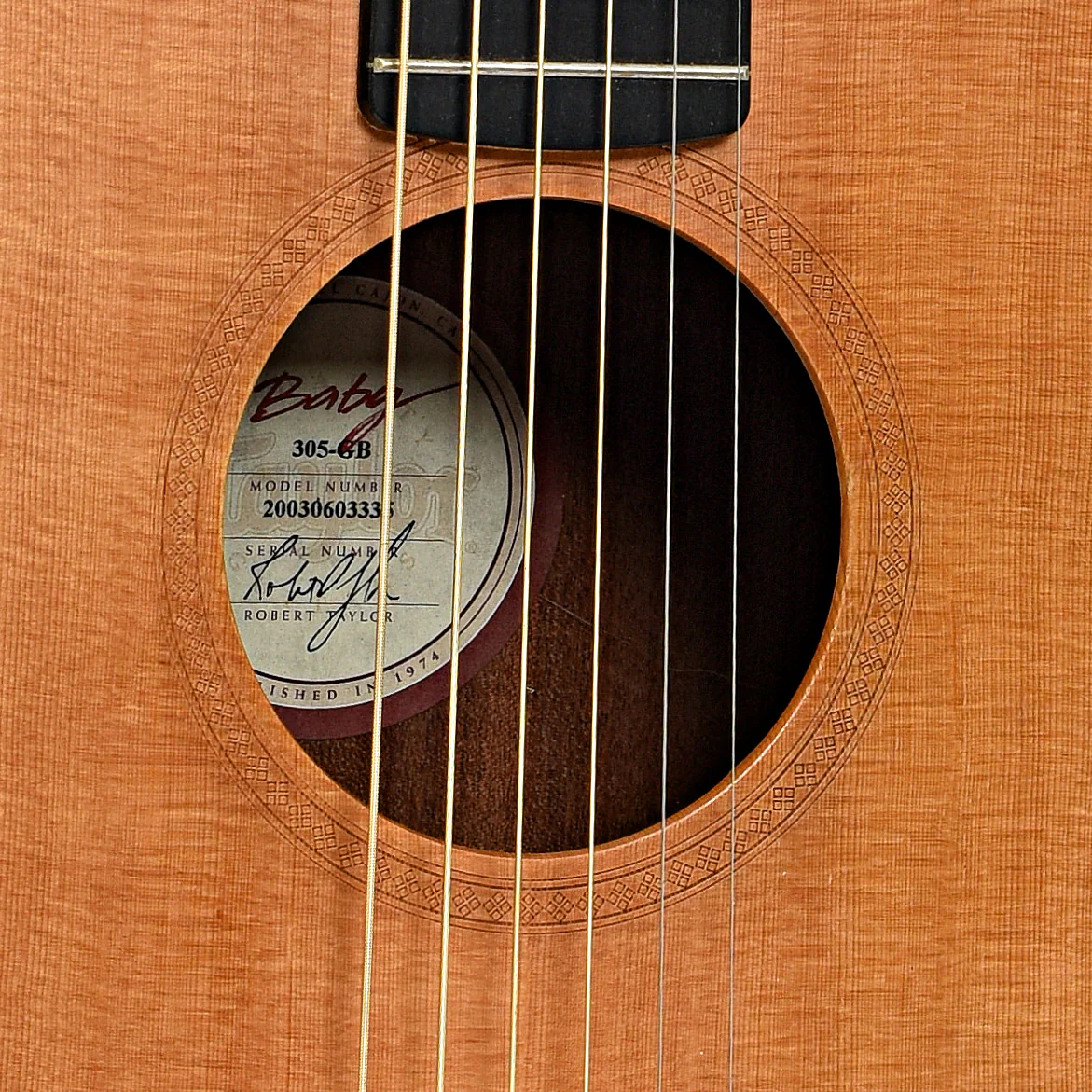 Taylor Rosewood Baby Taylor 305-GB Acoustic Guitar (2003) - Image 6