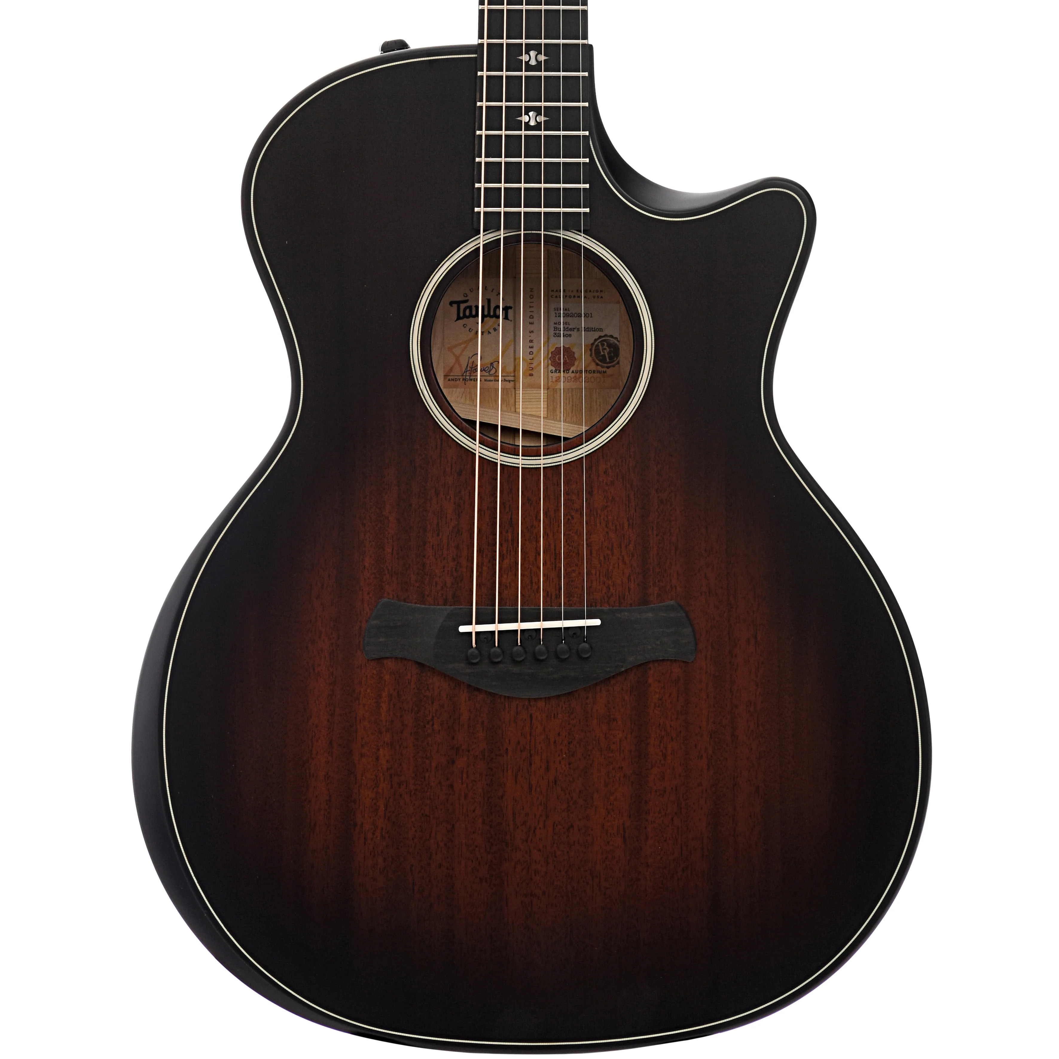 Taylor Builder's Edition 324ce Acoustic-Electric Guitar & Case - Image 2