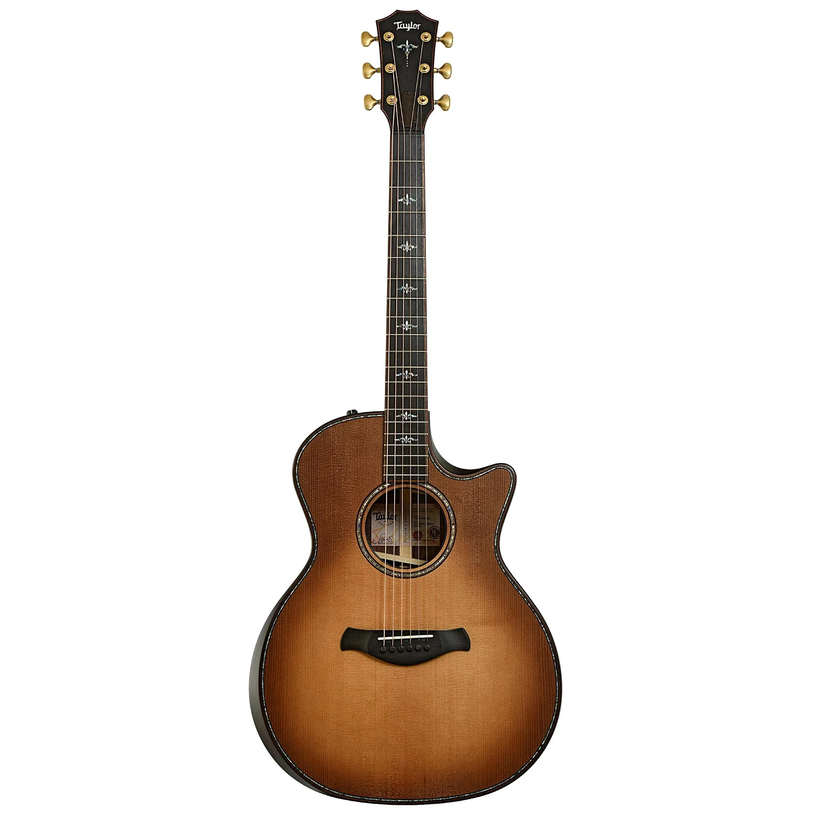 Taylor Builder's Edition 914ce Acoustic-Electric Guitar & Case, Wild Honey Burst Finish - Image 14