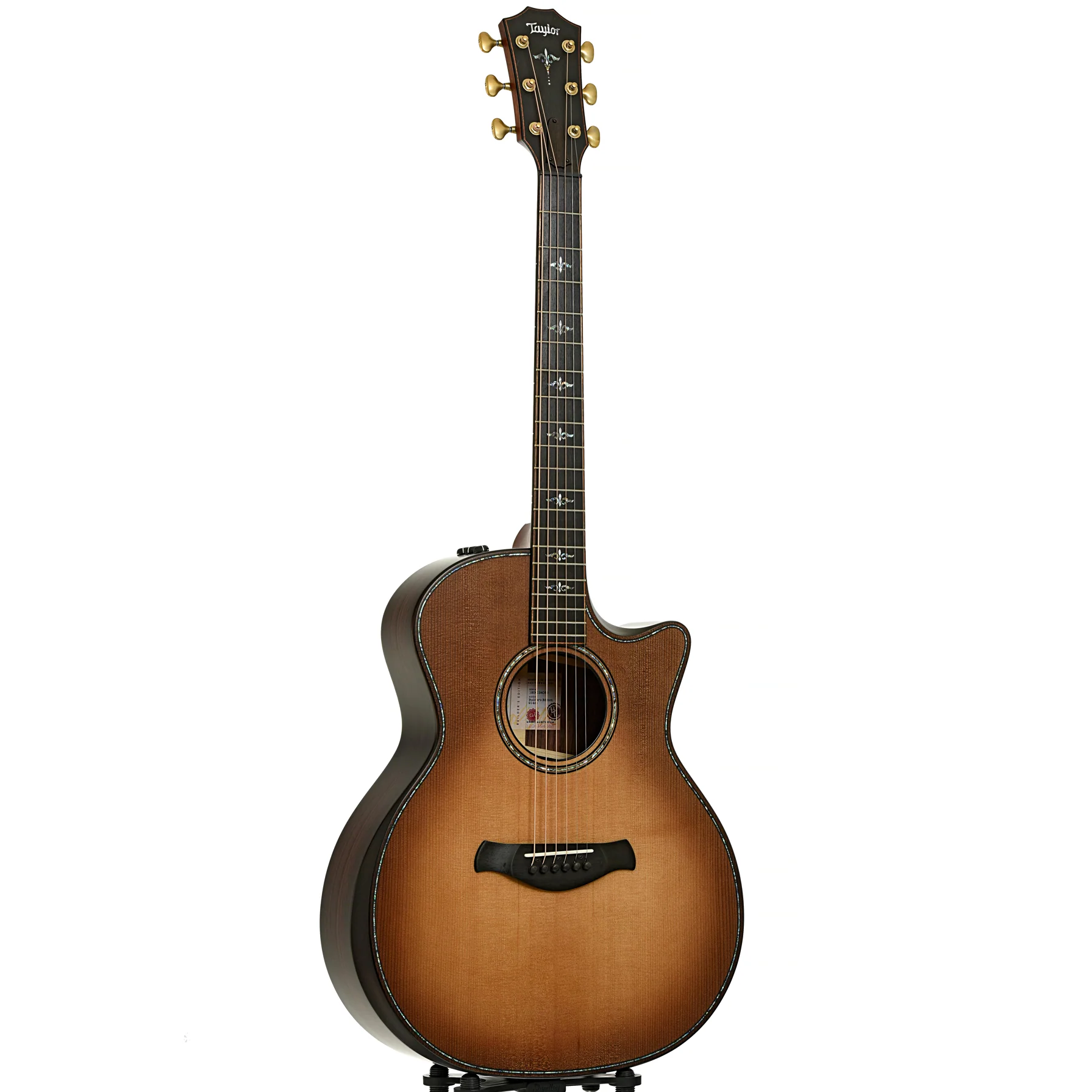 Taylor Builder's Edition 914ce Acoustic-Electric Guitar & Case, Wild Honey Burst Finish - Image 3