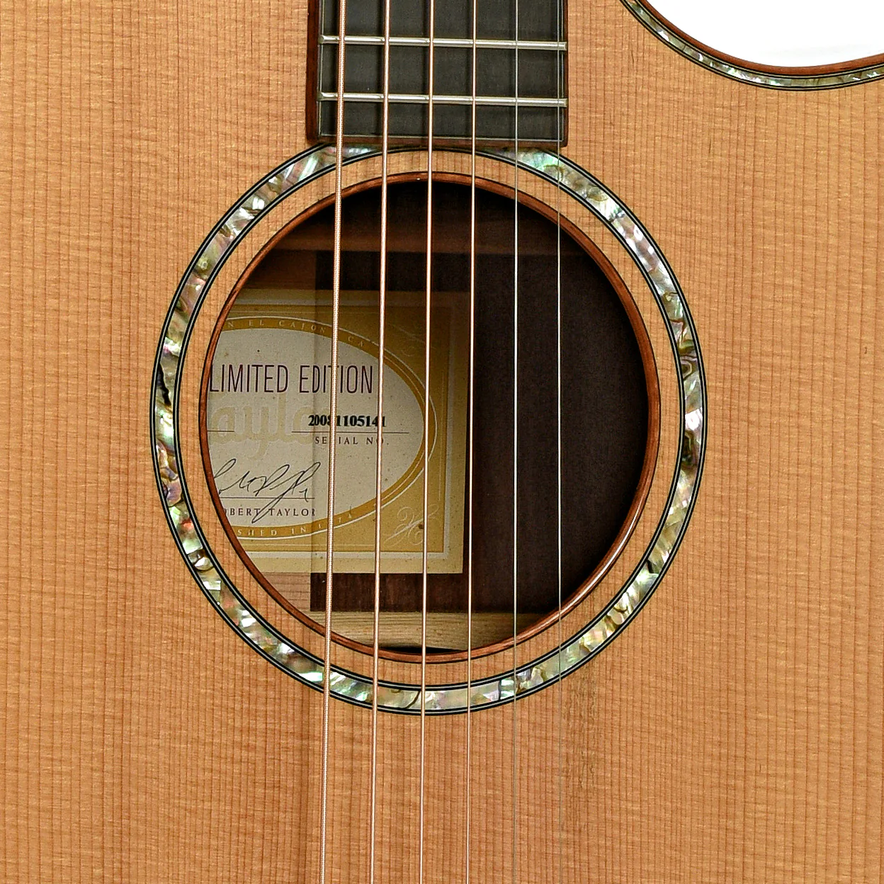 Taylor GA Cocobolo Fall Limited Edition Acoustic-Electric Guitar (2008) - Image 6