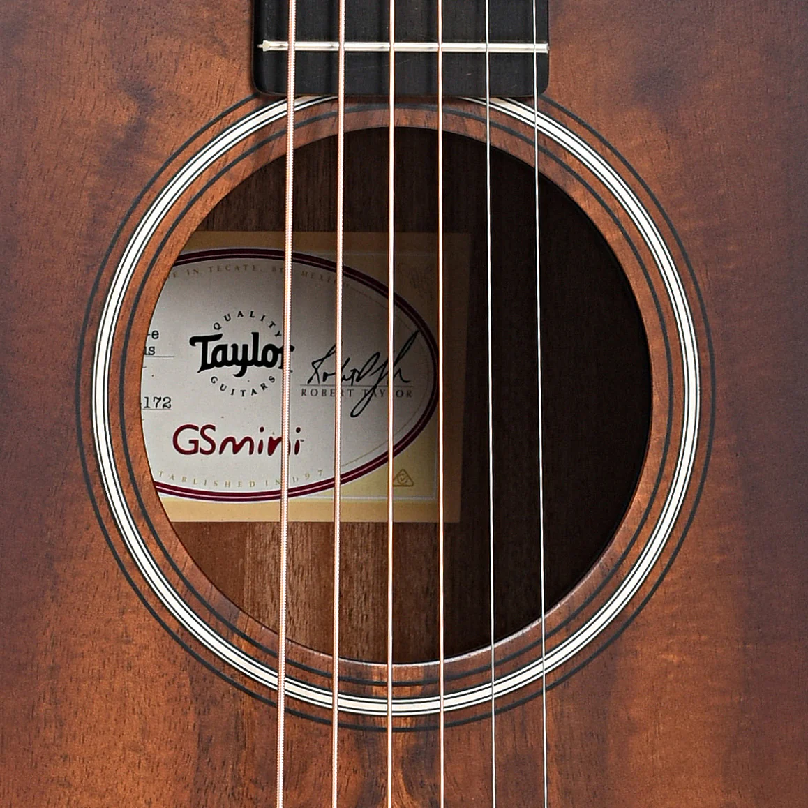 Taylor GS Mini-e Koa Plus Acoustic-Electric Guitar & AeroCase - Image 6