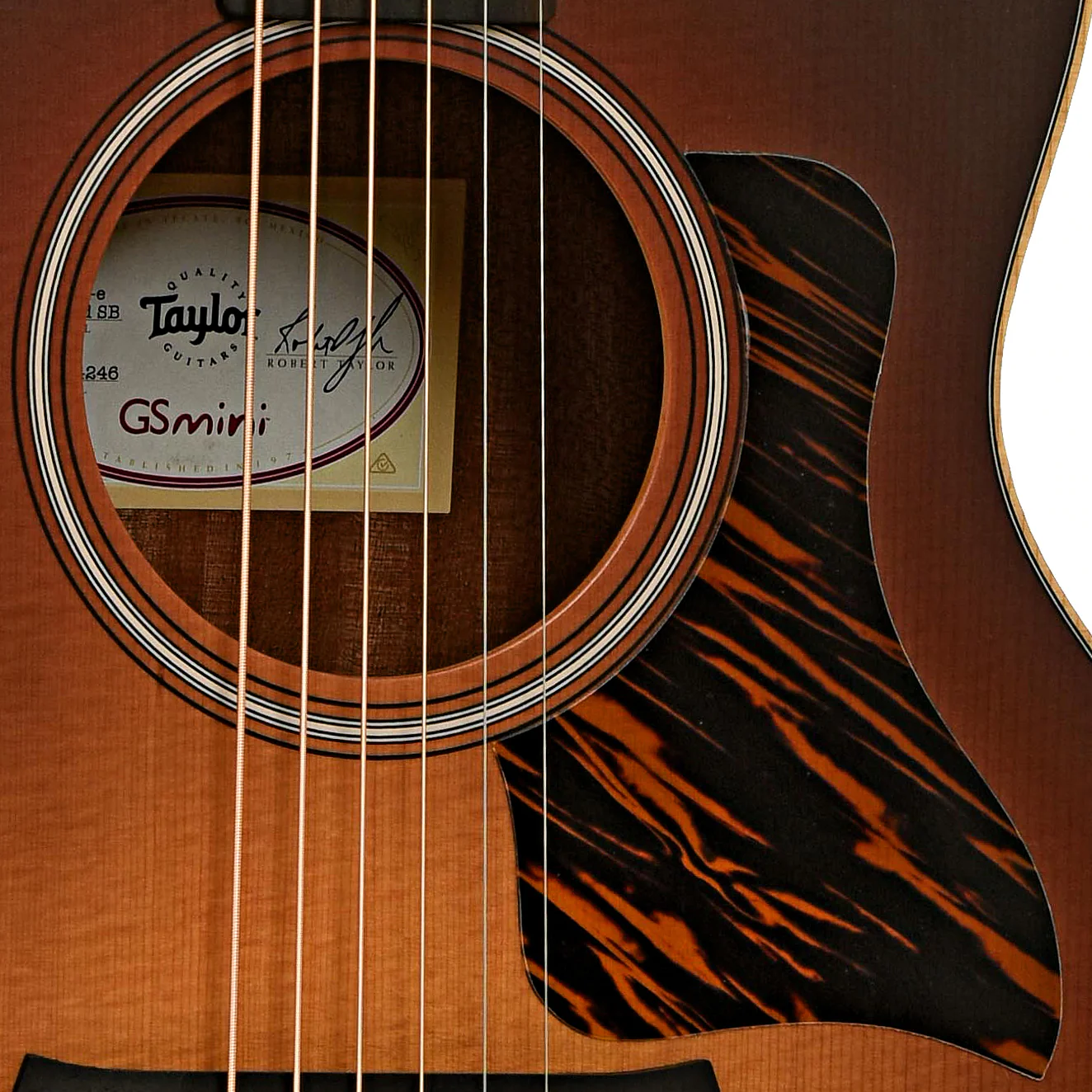 Taylor GS Mini-e Rosewood Sunburst Acoustic-Electric Guitar & Gigbag - Image 6
