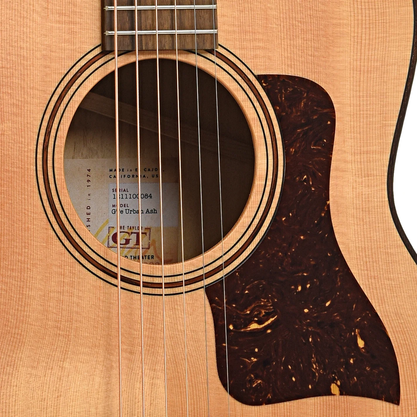 Taylor GTE Urban Ash Acoustic-Electric Guitar (2020) - Image 5