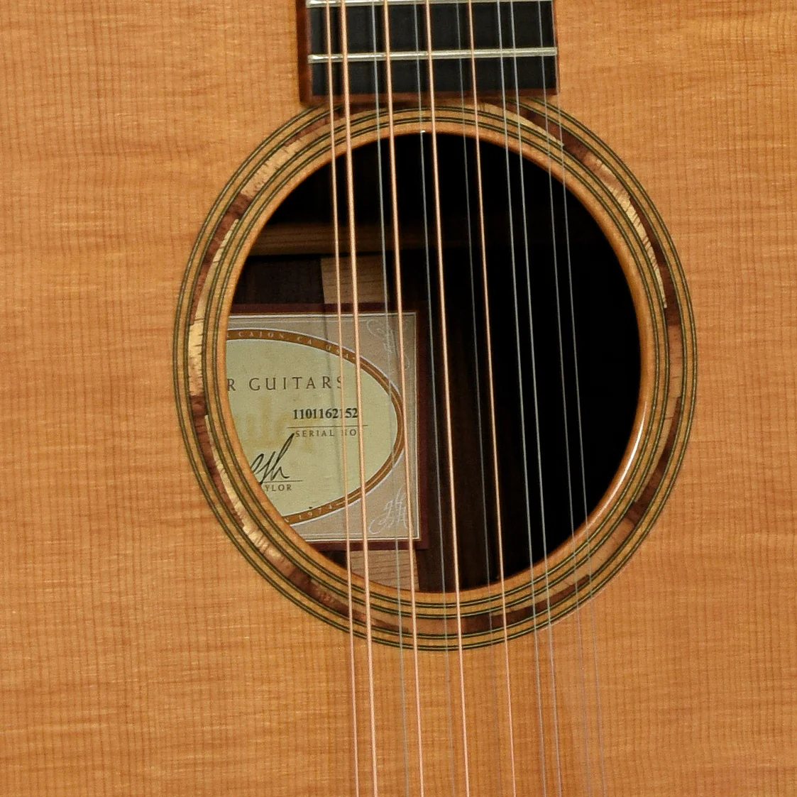 Taylor JU-12 12-String Acoustic-Electric Guitar (2012) - Image 6