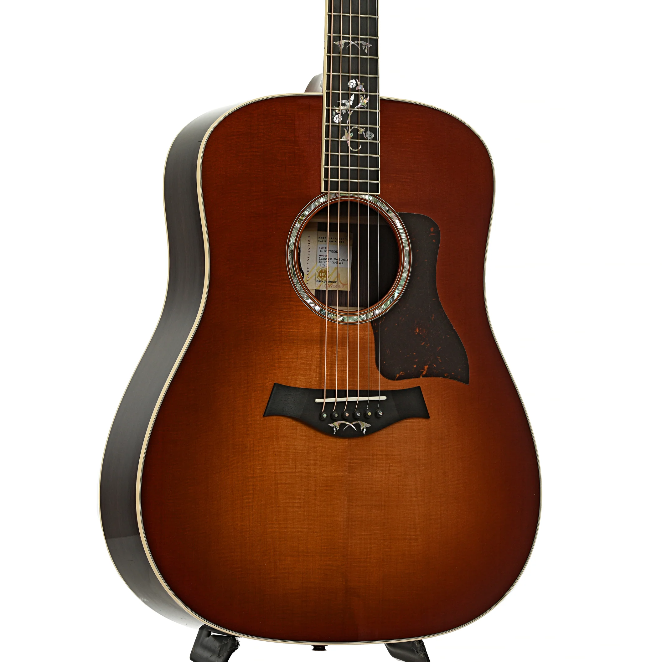 Taylor Legacy 810e Special Edition Heritage Burst Acoustic-Electric Guitar & Case - Image 4