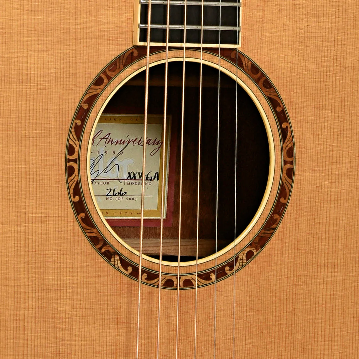 Taylor XXV-GA 25th Anniversary Acoustic Guitar (2000) - Image 6
