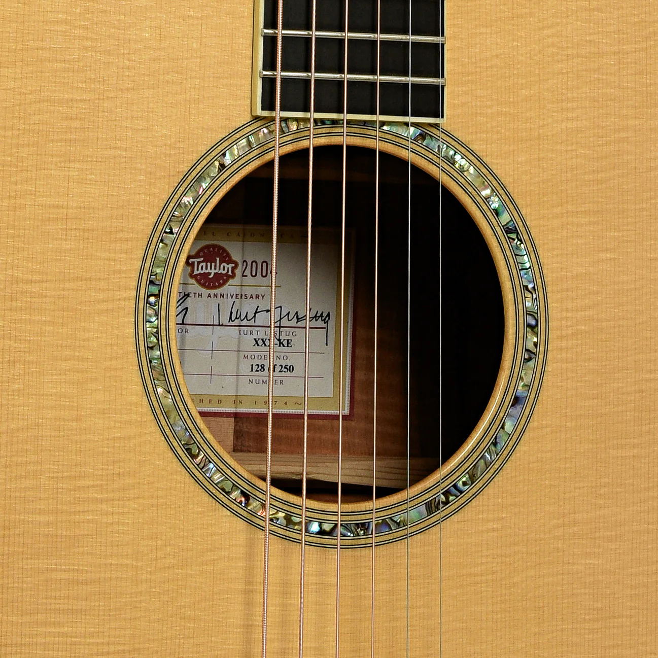 Taylor XXX-KE 30th Anniversary Acoustic Guitar (2004) - Image 6