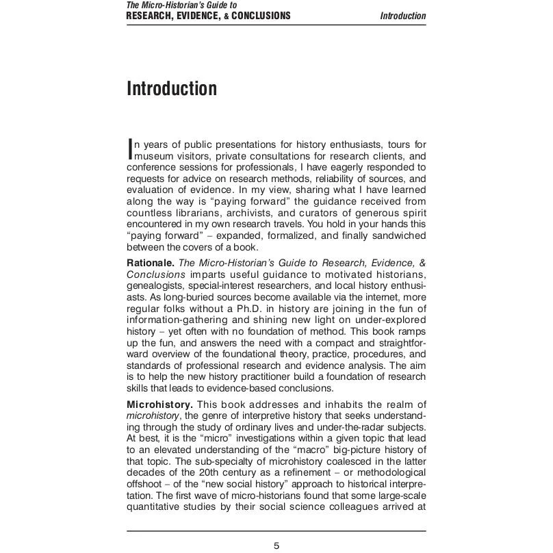 The Micro-Historian's Guide to Research, Evidence, & Conclusions - Image 4