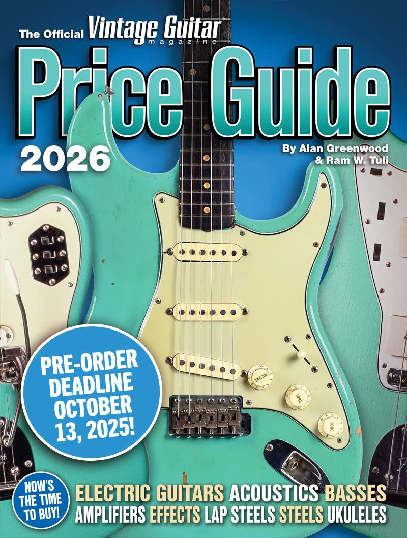 The Official Vintage Guitar Price Guide 2026 w/ Digital Access Code