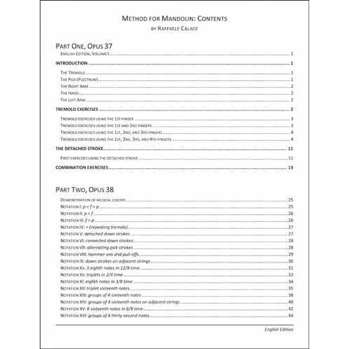 The Raffaele Calace Method for Mandolin - Volume I, English Edition - Image 3
