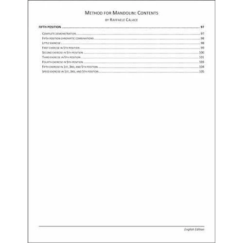 The Raffaele Calace Method for Mandolin - Volume I, English Edition - Image 5