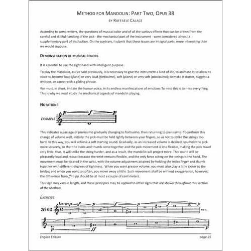 The Raffaele Calace Method for Mandolin - Volume I, English Edition - Image 6