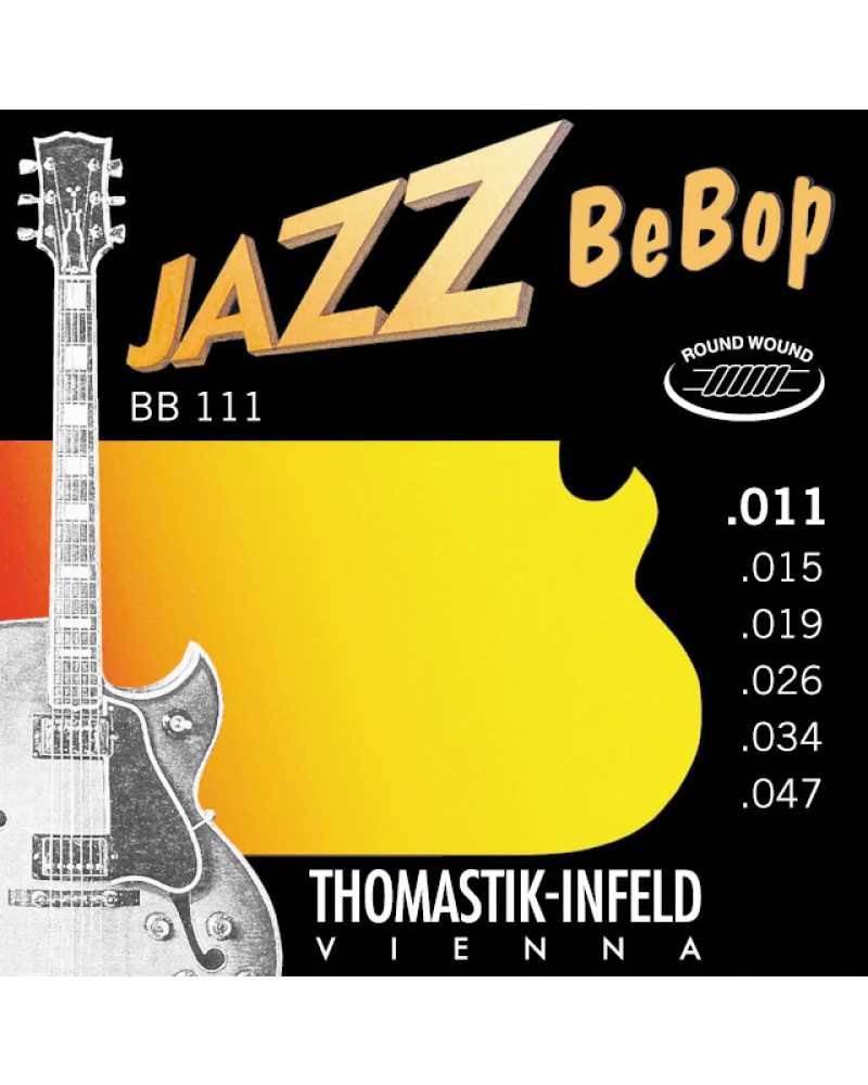 Thomastik Infeld BB111 Nickel Roundwound Jazz Bebop Series Light 6-String Electric Guitar Set - Image 2
