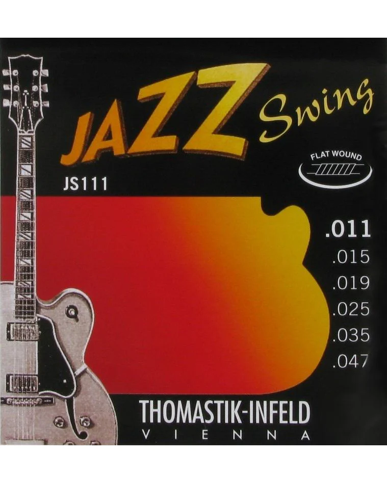 Thomastik Infeld JS111 Jazz Swing Flatwound Light 6-String Electric Guitar Set - Image 2