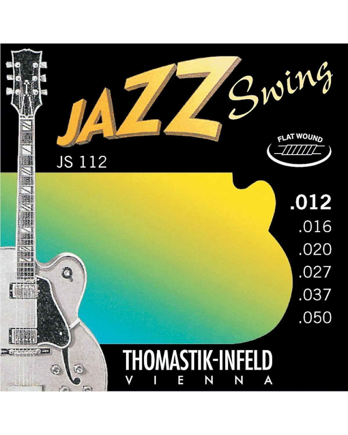 Thomastik Infeld JS112 Jazz Swing Flatwound Medium Light 6-String Electric Guitar Set - Image 2