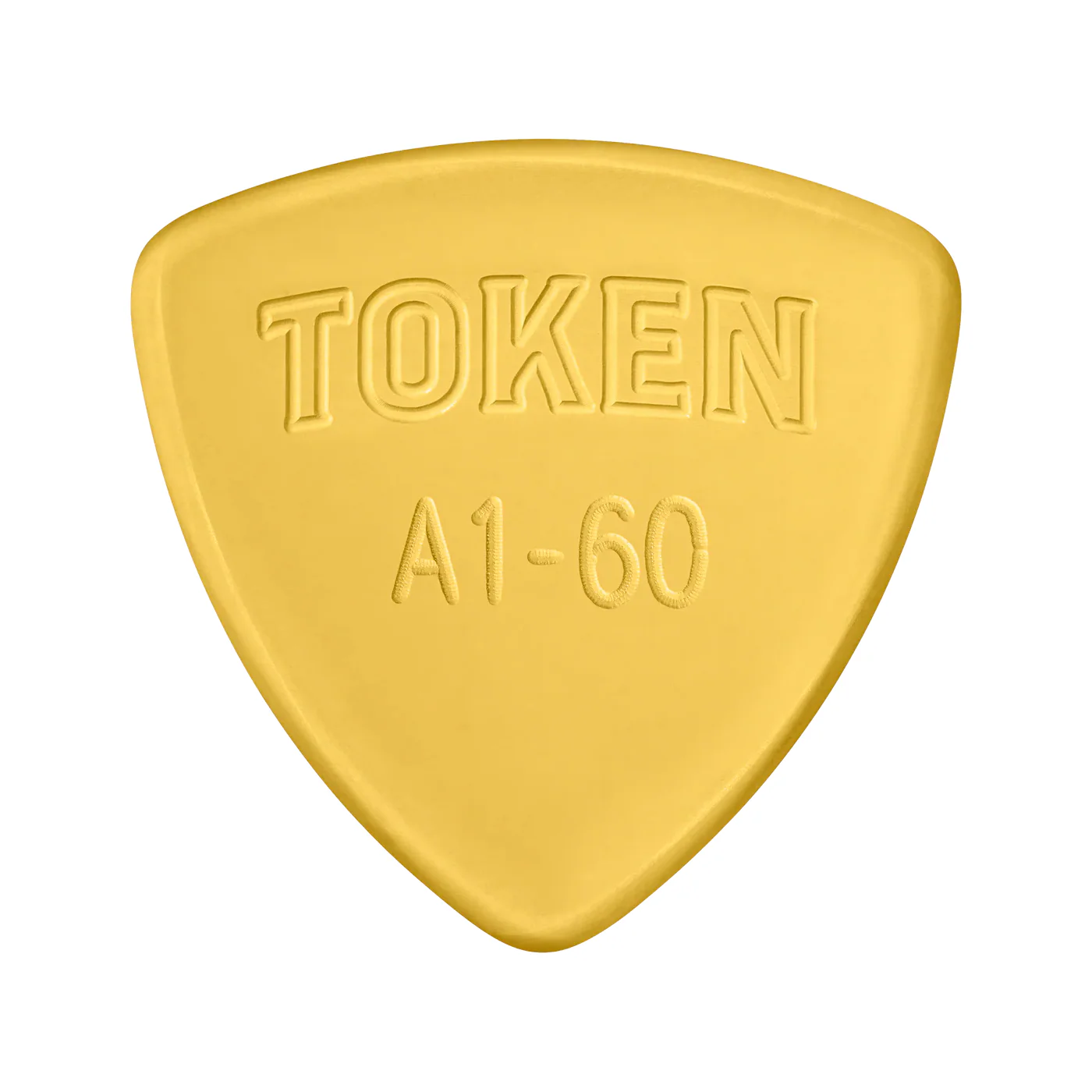 Token A1-60 Amber Large Triangle Flatpick, 1.52mm - Image 2