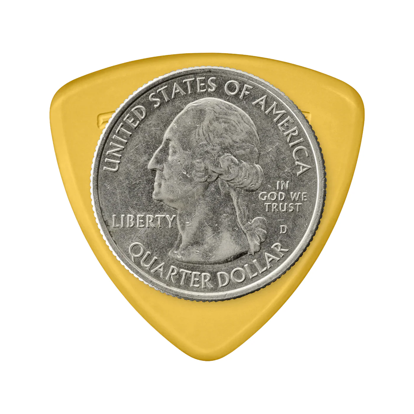 Token A1-60 Amber Large Triangle Flatpick, 1.52mm - Image 3